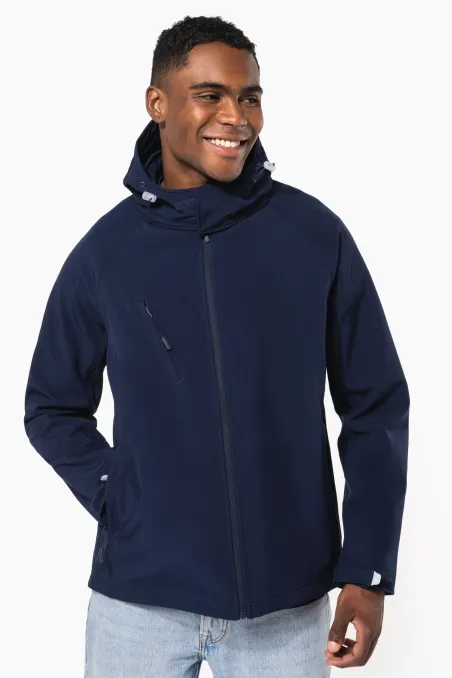 Veste softshell à capuche amovible homme