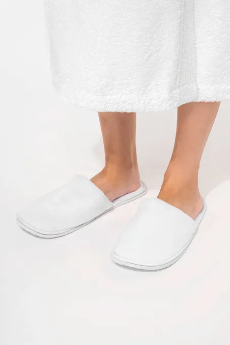 Chaussons en tissu éponge unisexe