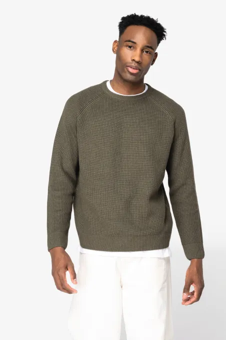 Pull écoresponsable à grosses mailles homme