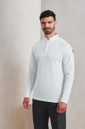 Polo de cuisinier Coolchecker Essential à manches longues