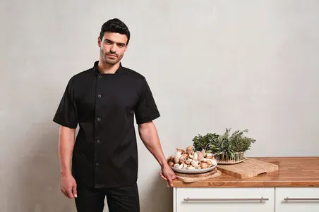 Veste chef cuisinier manches courtes "Essential"