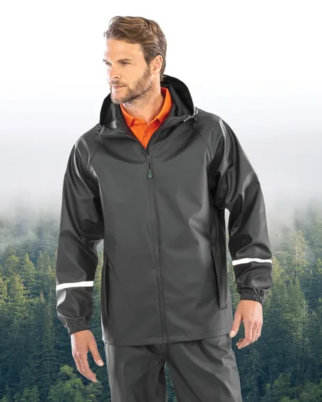 Veste imperméable Prism PU avec bandes réfléchissantes
