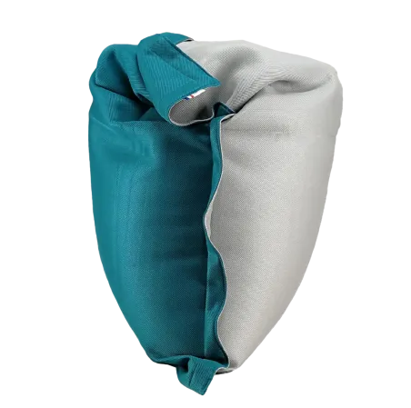 Pouf déhoussable bicolore - Grand modèle