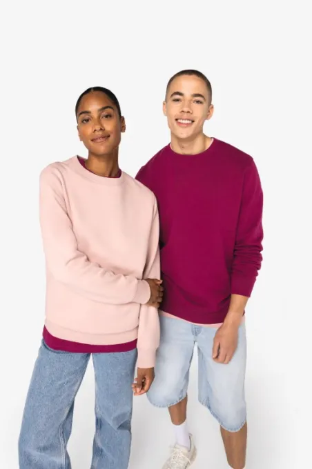 Sweat-shirt écoresponsable à col rond unisexe